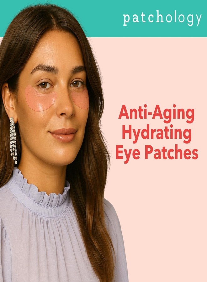 Patchology Serve Chilled Rosé Hydrating Under Eye Patches – Hyaluronic Acid & Antioxidant-Infused Eye Masks to Reduce Dark Circles, Puffiness & Fine Lines - Ideal Skincare Essentials (30 Pairs/Jar) - Image 2